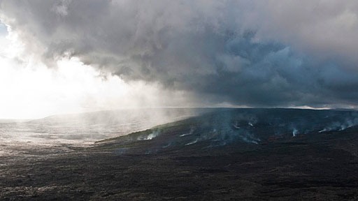 volcanic foothills on the Big Island of Hawaii
