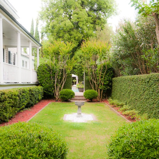 Charleston garden room is furnished only during parties