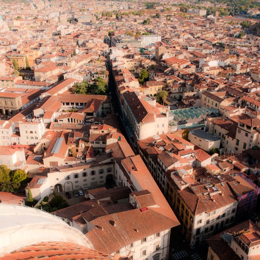 Florence has outdoor rooms throughout the fabric of the city