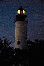 Key West lighthouse at nightfall
