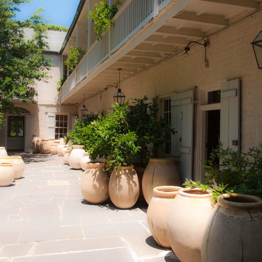 quiet French Quarter courtyard