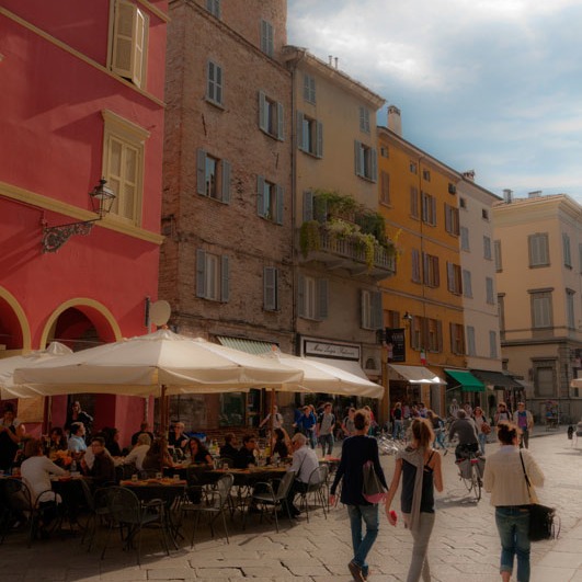 technically, it's a Parma street, but it's also a great outdoor room