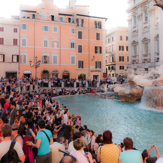 Trevi fountain is focus of another of Rome's monumental outdoor rooms