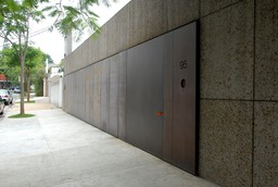 Sao Paulo, Brazil steel-plated house front