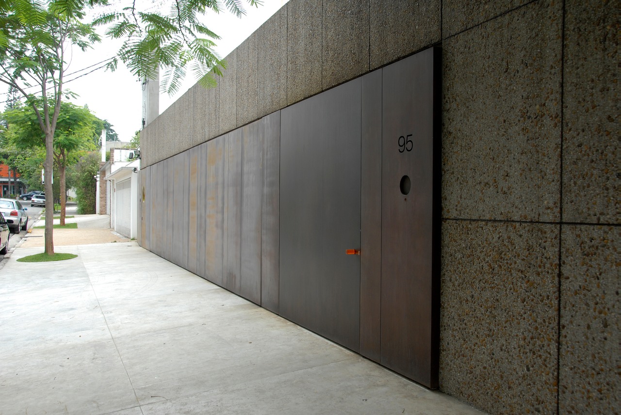 Sao Paulo, Brazil steel-plated house front