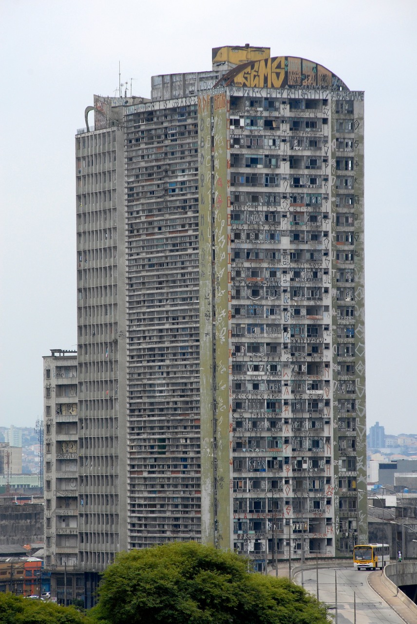 Sao Paulo, Brazil low-income housing tower