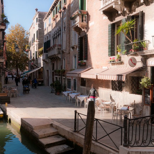 Venice streets are almost-continuous series of great outdoor rooms
