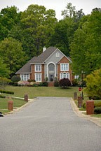 McMansion in subdivision near Birmingham, Alabama