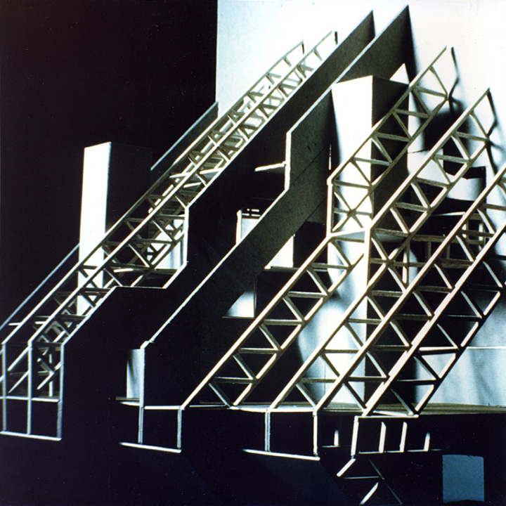 second-year architecture student project model