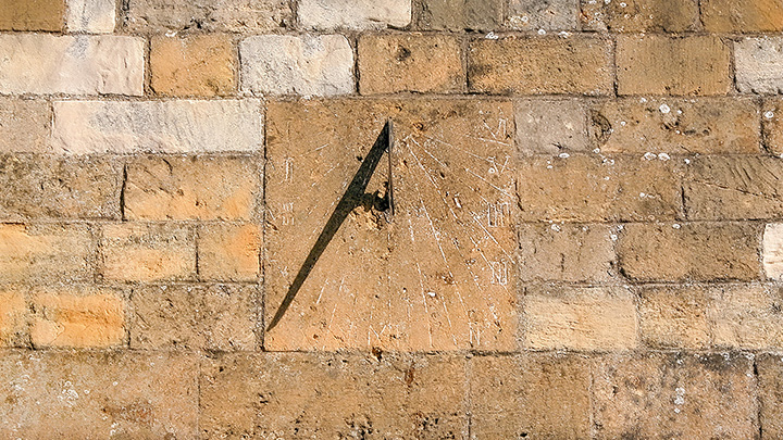 sundial in Broadway, England