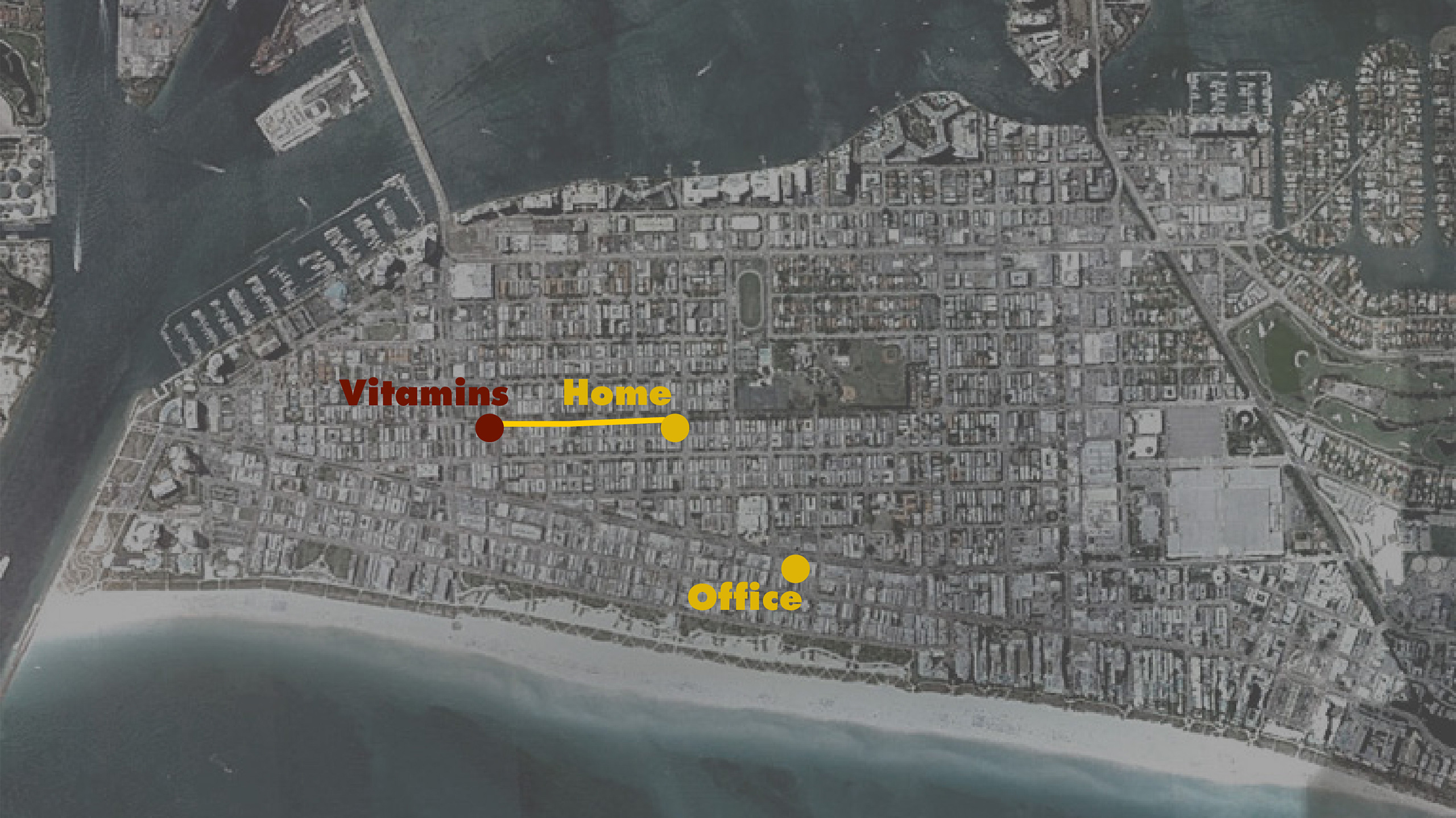 the path from home to the vitamin store