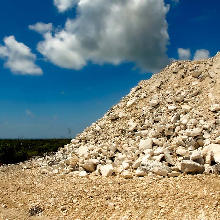 earthwork in the early stages of construction at Schooner Bay, Bahamas