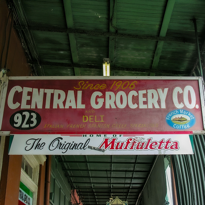 Central Grocery in New Orleans' French Quarter, inventors of the muffuletta